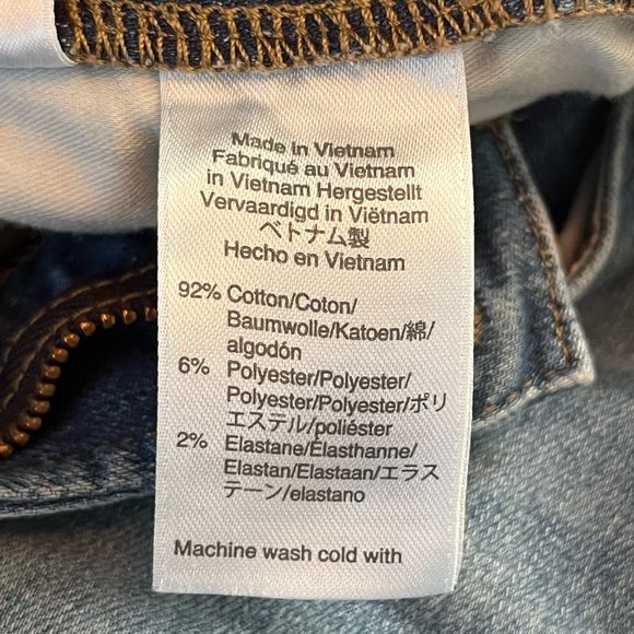 J. Crew Vintage Straight Distressed Medium Wash Jeans Size 32 - Picture 8 of 8